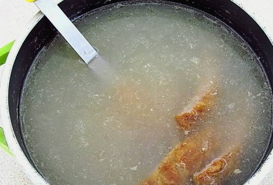 Суп с копченостями и плавленым сыром