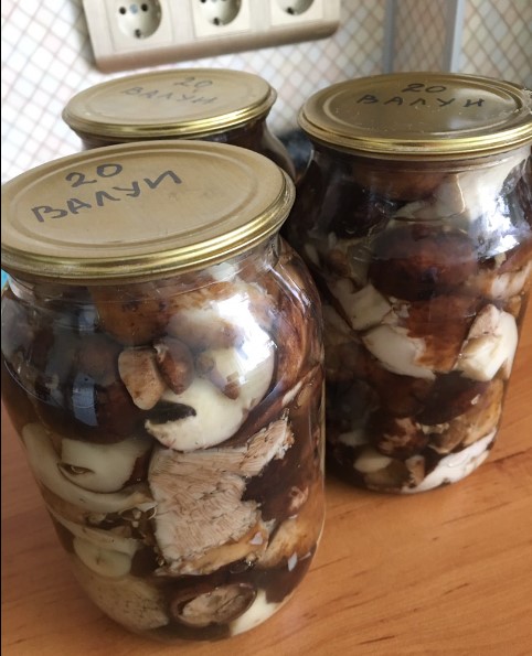 Маринованные валуи на зиму