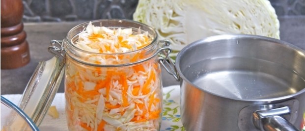 Маринованная капуста с уксусом без стерилизации на зиму в банках