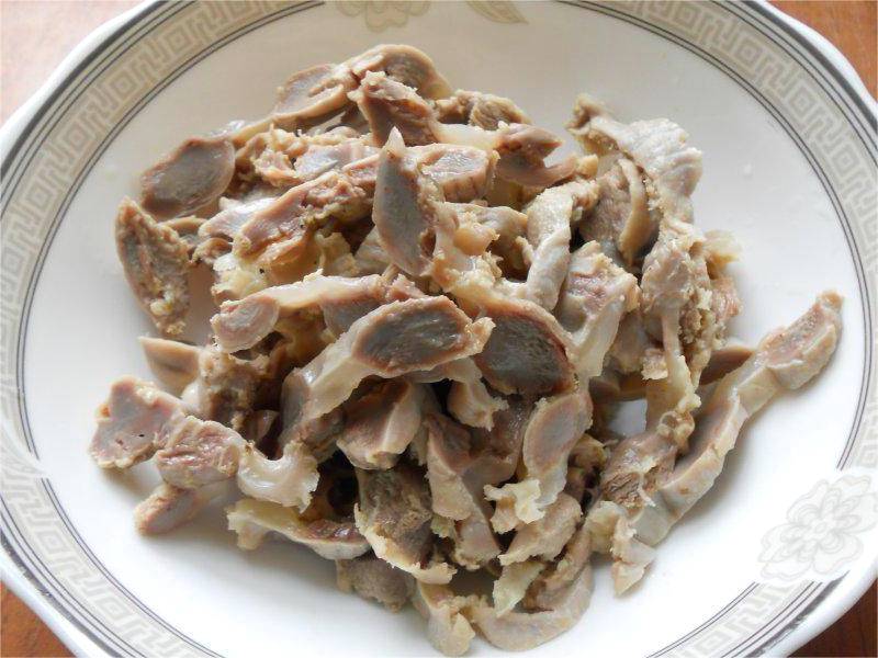 Маринованные куриные желудки