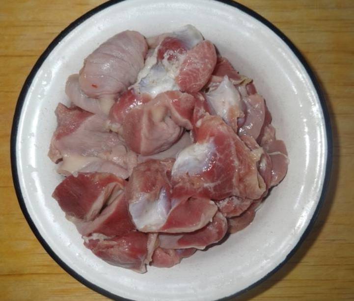 Куриные желудки с рисом