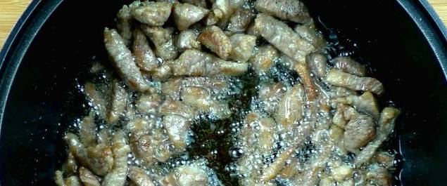 Корейский салат с мясом и овощами