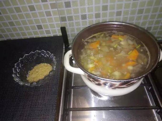 Суп с рыбными фрикадельками и рисом