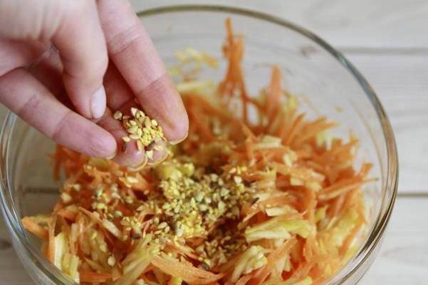 ПП салат с морковью