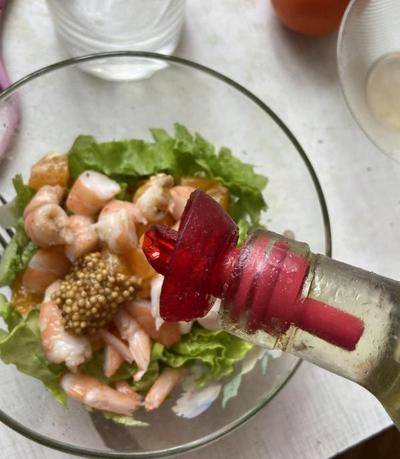 ПП салат с морепродуктами