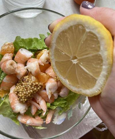 ПП салат с морепродуктами