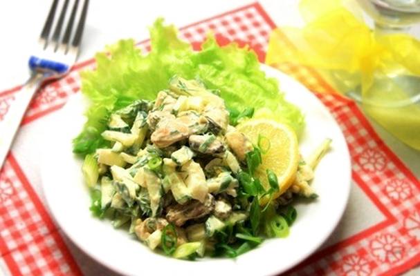 ПП салат с мидиями