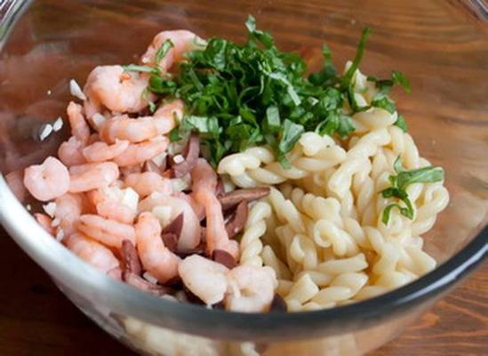 ПП салат с макаронами