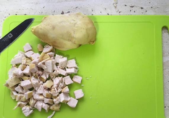 ПП салат с курицей и кукурузой