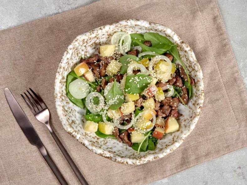 ПП салат с печенью