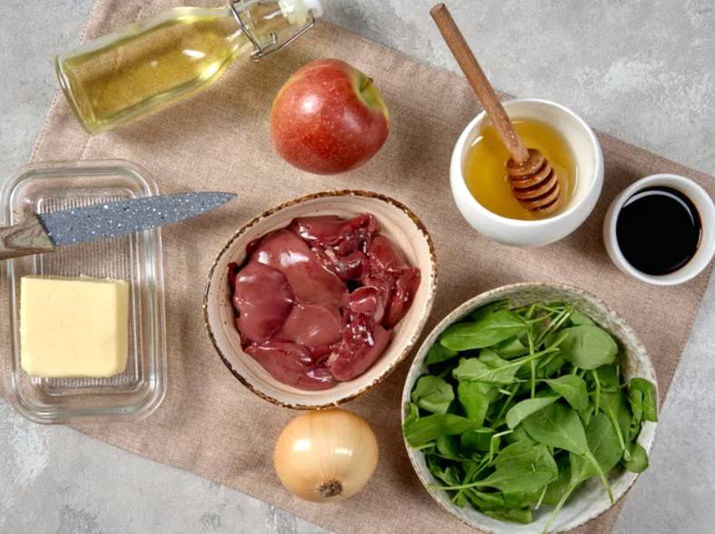 ПП салат с печенью