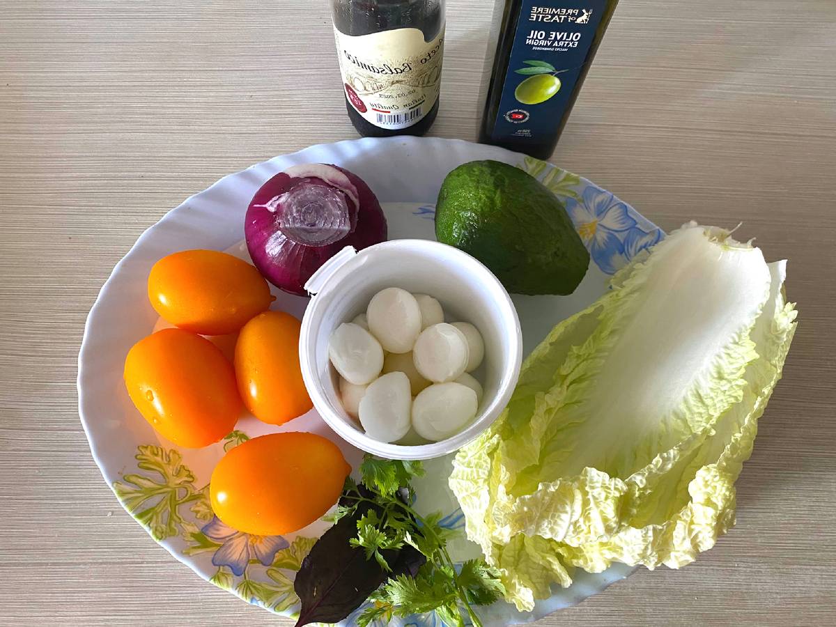 ПП салат с моцареллой