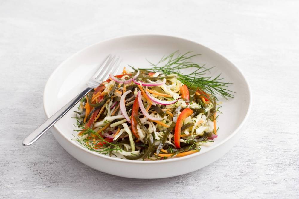ПП салат с морской капустой
