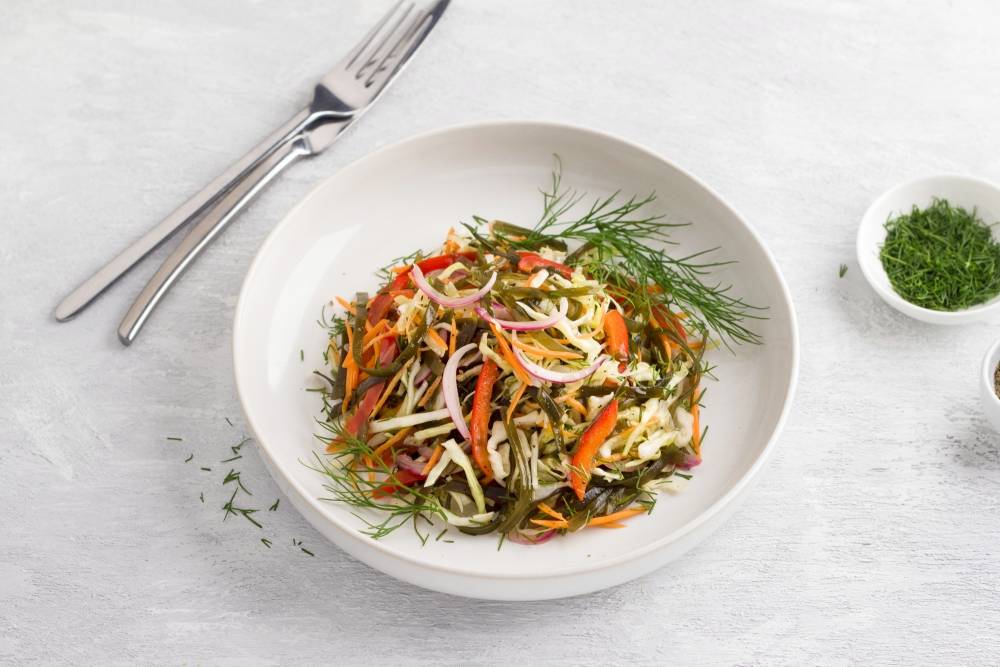 ПП салат с морской капустой