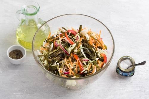 ПП салат с морской капустой