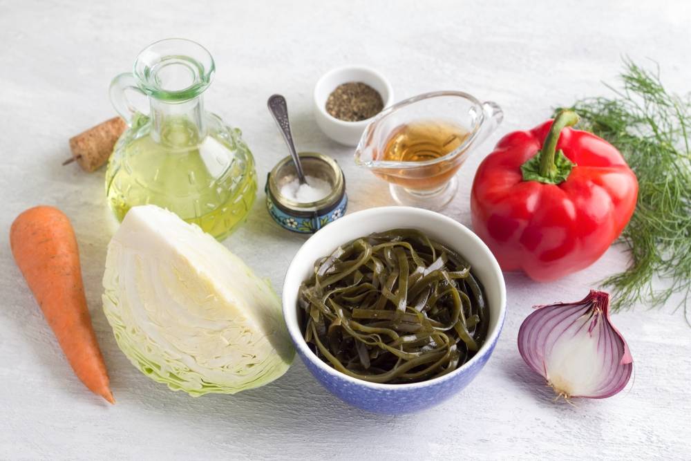 ПП салат с морской капустой