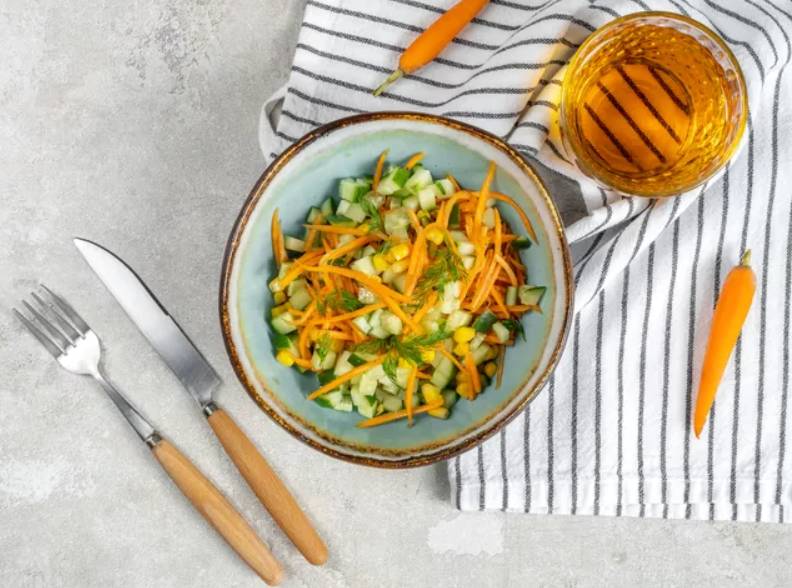 ПП салат с морковью по-корейски