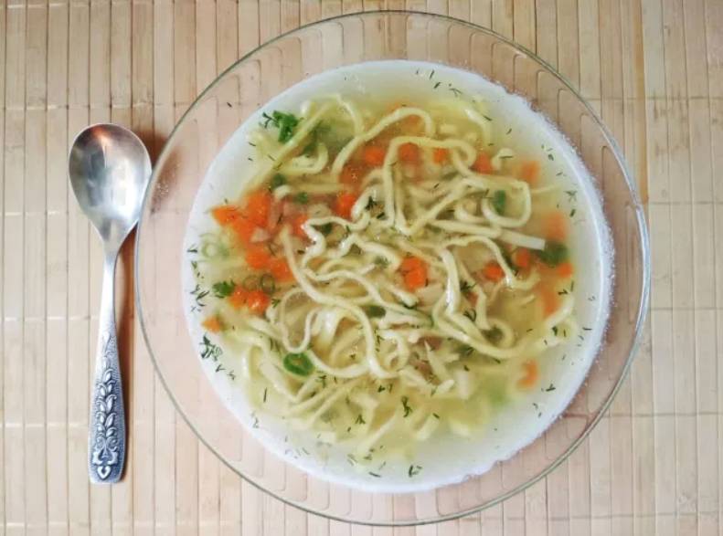 Суп с макаронами и картошкой без мяса