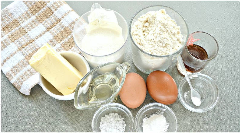 Песочные вафли в вафельнице