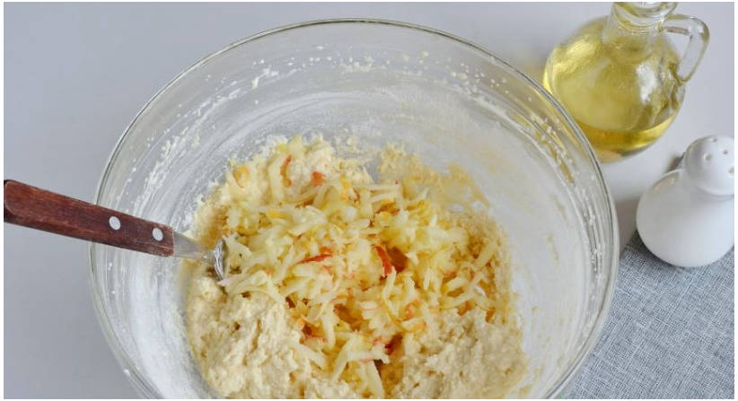 Вафли с яблоком