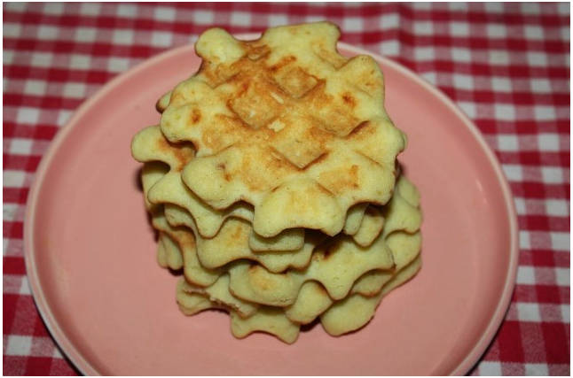 Вафли для диабетиков в вафельнице