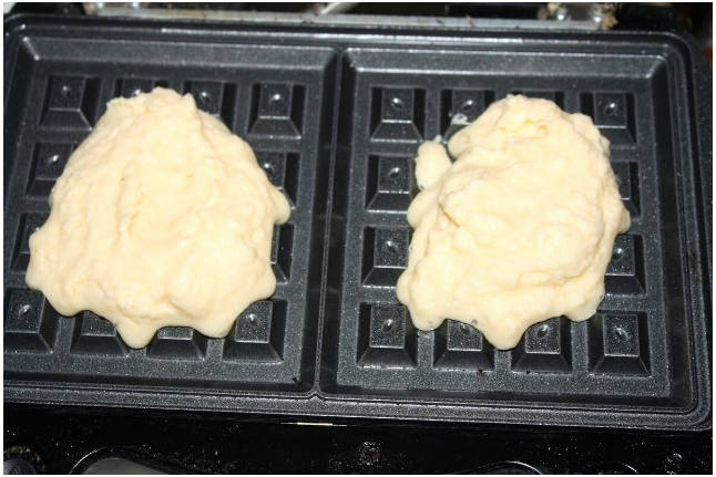 Вафли для диабетиков в вафельнице