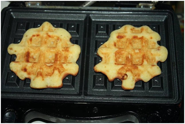 Вафли для диабетиков в вафельнице