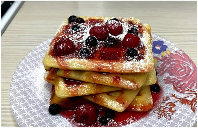 Мягкие воздушные вафли для вафельницы