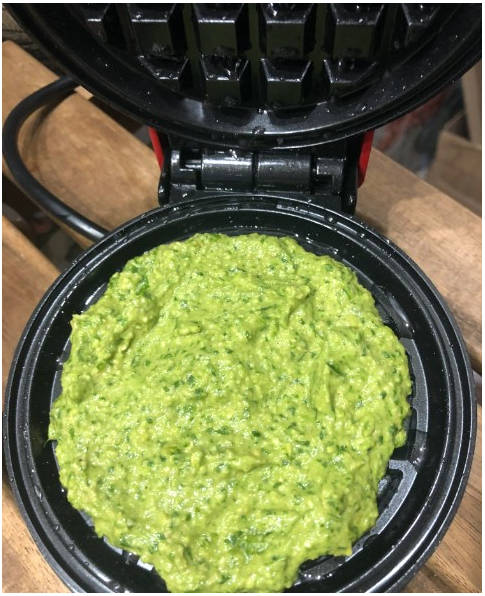 Вафли из шпината