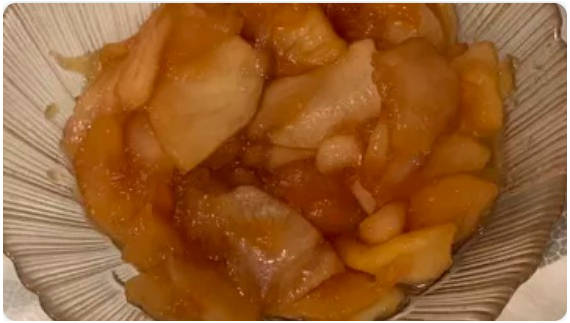 Десерт из яблок на скорую руку