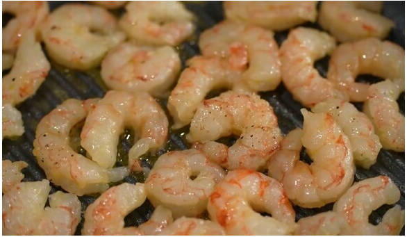 Вьетнамский салат с креветками