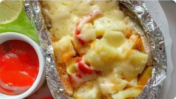 Форель с овощами в духовке