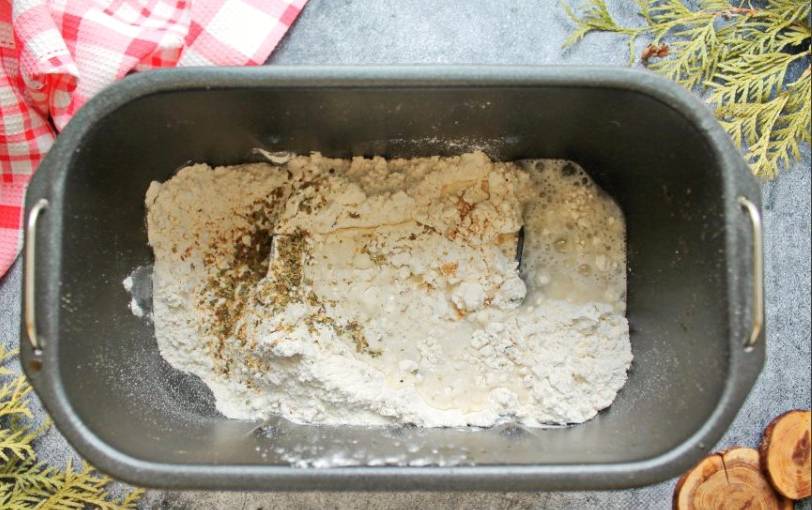 Чиабатта в хлебопечке Редмонд