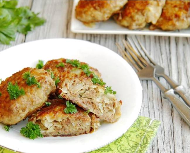 Капустные котлеты с фаршем