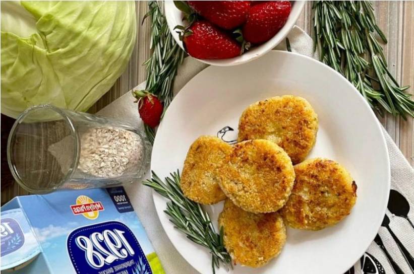 Капустные котлеты без манки