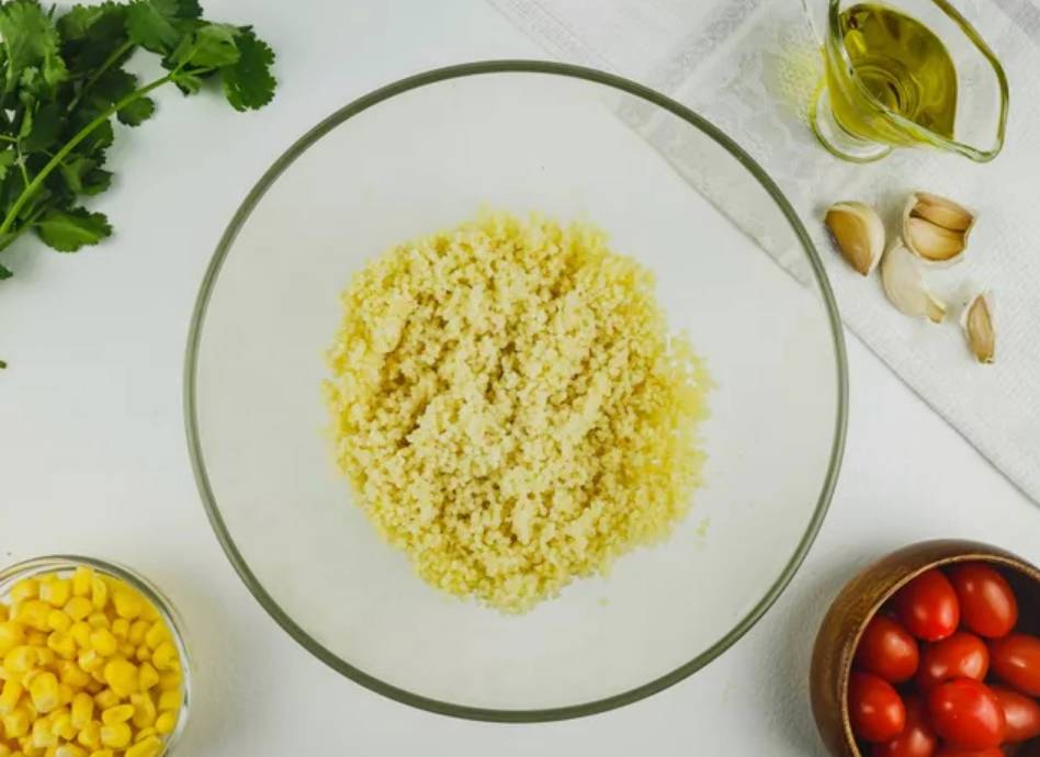 Овощной салат с кускусом