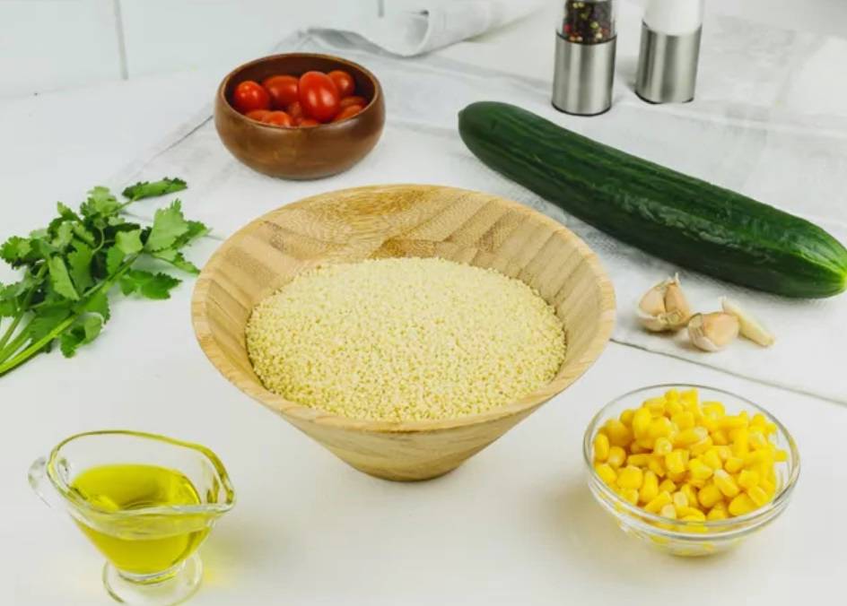 Овощной салат с кускусом