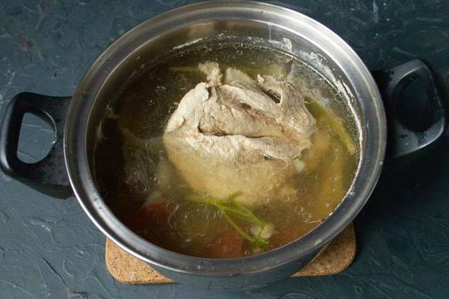 Суп с консервированной фасолью и мясом