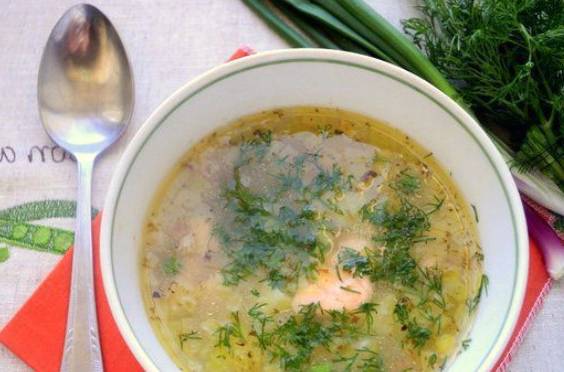 Рыбный суп с рисом и картофелем