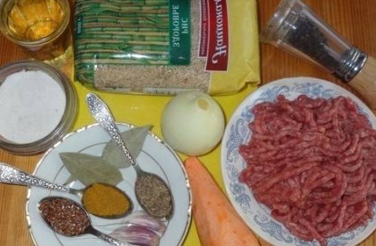 Суп с фаршем и рисом