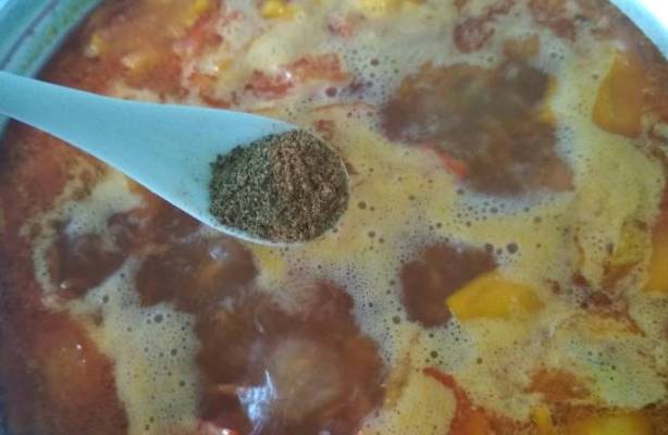 Суп со свиными ребрышками и картошкой