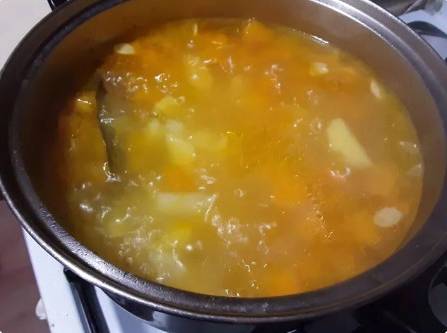 Суп из тыквы на мясном бульоне