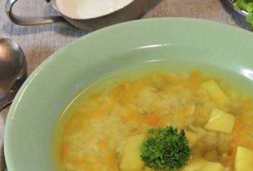 Суп с рисом и картофелем без мяса