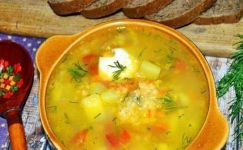 Куриный суп с чечевицей и картофелем