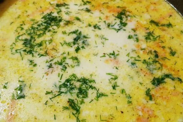 Суп с фаршем и сливками