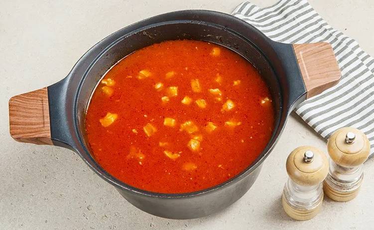 Рисовый суп с мясом и картошкой