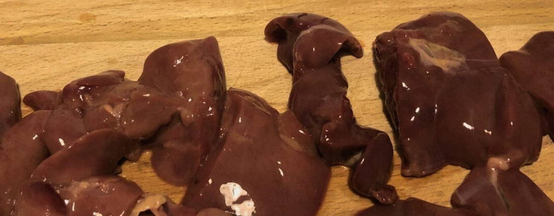 ПП салат с куриной печенью