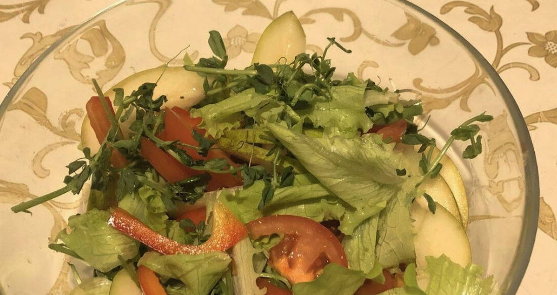 ПП салат с куриной печенью
