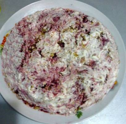 Салат «Генеральский» с курицей - классический рецепт