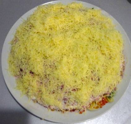 Салат «Генеральский» с курицей - классический рецепт